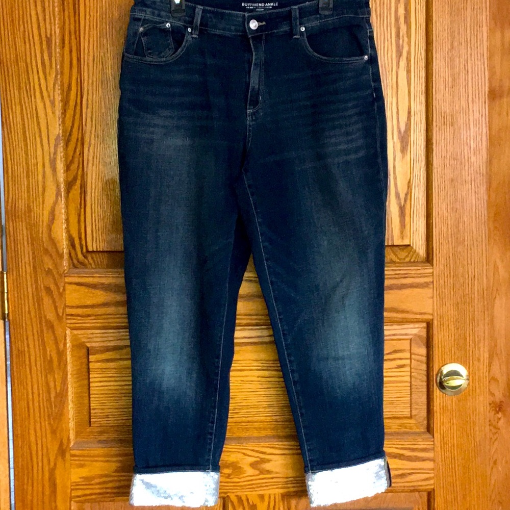 Chico’s Boyfriend Ankle Jeans size 1.5 10 R
